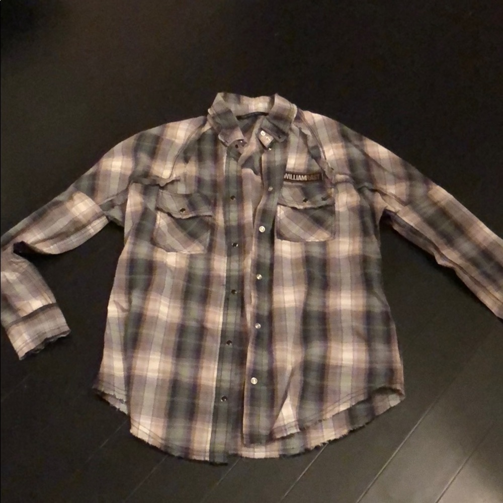 William Rast plaid button down